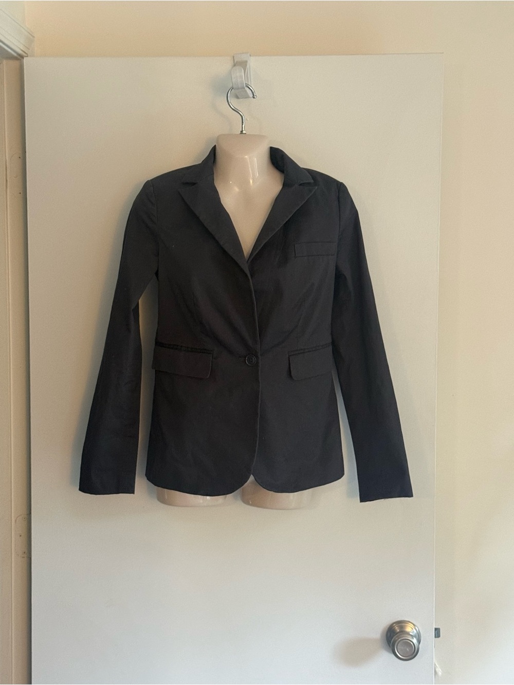 Moda International Black Women's Tailored Single-Button Blazer C1